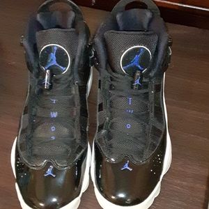 Air Jordans 6 Rings GS back and blue